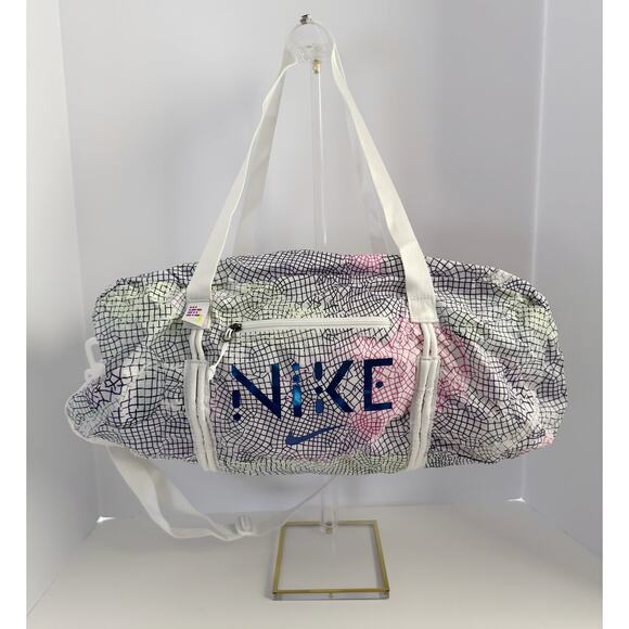 Nike Serena Williams Design Crew Stash Duffel Bag 21L White Multicolor NWT - Picture 6 of 12